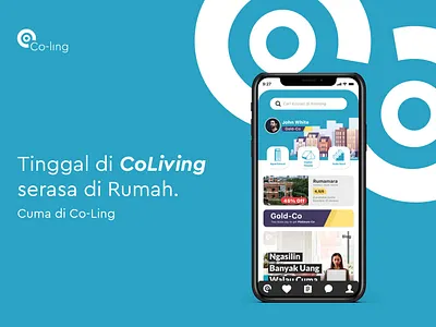 Co-ling (Coliving Brand UI) app branding design flat home logo minimal ui uxdesign vector