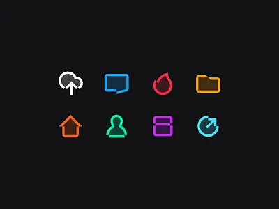 Free icons set arrow bubble business chat cloud face fire folder free geometry glitch home human icon identity link logo mark minimalism path