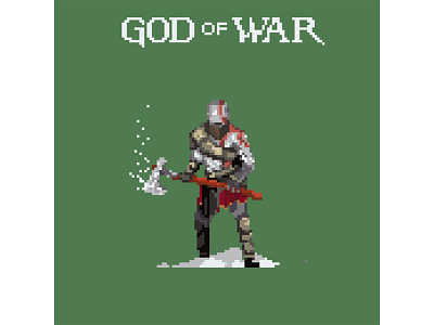 my favourite games in pixelart #4 8bit character game art games godofwar graphicdesign green illustration pixel pixelart