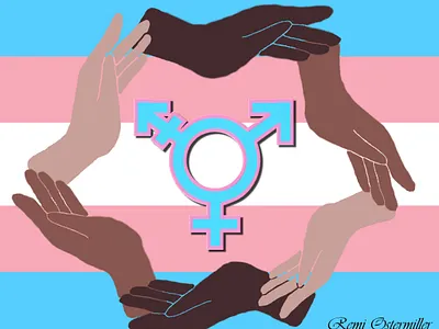 Transgender Remembrance design illustration