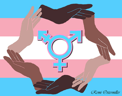 Transgender Remembrance design illustration