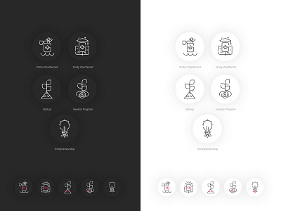 icons adobe photoshop design entrepreneurship flat icon icons illustration investor investor program permit startup study ui ux vector visa visitor web webdesign website