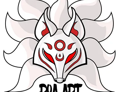 Silver fox logo art branding colorful design fox illustration japanese japanese art japanese culture logo minimal silver vector