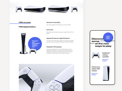 PS5 concept ui elements concept console design ps5 technology ui uidesign uielements webdesign