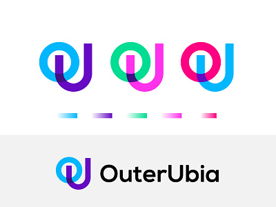 outerubia abstract brand identity brand mark branding colorful commercial falt hire online logo designer logo a day logo agency logo mark logodesign minimalist modern logo morden o letter logo ol logo online store outlet u letter logo