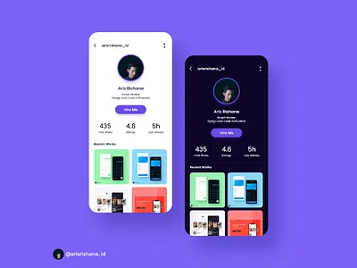 User Profile UI app dailyui design interface mobile ui uiux user ux