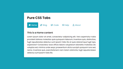 Pure CSS Tabs with Slide Indicator | Tabs using only HTML & CSS codingnepal css tabs css tabs design navigation bar tabs tabs with indicators