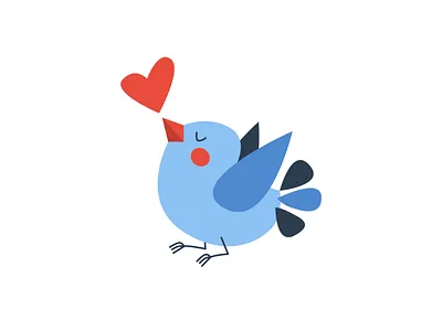 Winter bird with heart. Love, valentine's day concept bird cute heart illustration kid love love sing lover sing vector vector illustration