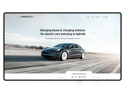 EV Chargers homepage design landing page ui website