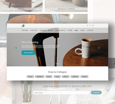 Furniture Store ecommerce furniture store webdesign website