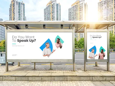 Open Debate Advertisement advertising brand branding clean design concept logo design