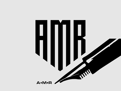 AMR Monogram logo concept. app design graphic design icon illustration logo minimal typography ux vector