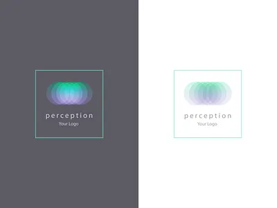Perception logo concept branding design flat illustration illustrator logo minimal vector