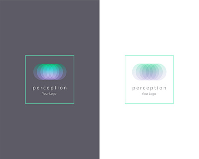 Perception logo concept branding design flat illustration illustrator logo minimal vector