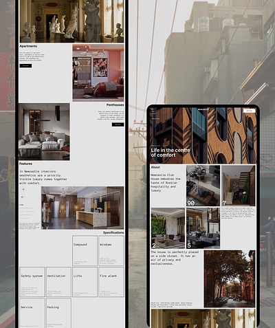 Real Estate Landing Page Prototype design landingpage minimal ui ux web website