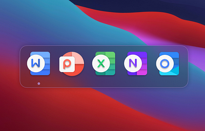 Microsoft Office Software Logos Redesign design excel flat icon logo microsoft office onenote outlook powerpoint redesign word