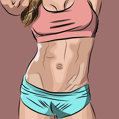 Fit body design flat icon illustration illustrator isometry noise noise shadow vector web