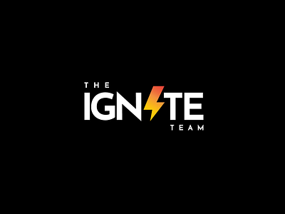 THE IGNITE TEAM lightning logo design branding logo designer logodesign logotype minimal property real estate agent real estate logo real estate team realestate typography