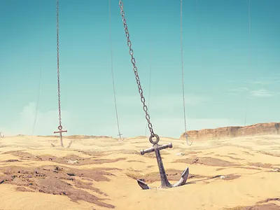 Desert anchor 3d 3drender 3dsmax abstract anchor art cgart chain concept desert design illustration photoshop realistic render surrealism
