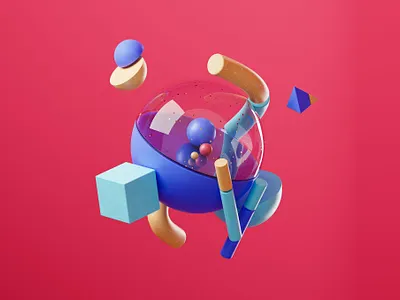 Iniens | Illustration website | Who 3d abstract background blender blendercycles category cgi color palette illustration minimal trend