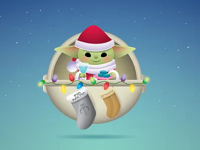 Blue Milk and Cookies adobe illustrator character design cute grogu illustration jerrod maruyama jmaruyama kawaii starwars vector