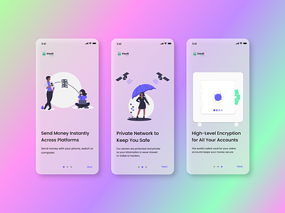 Money Transfer Onboarding adobe xd app design interface design mobile design mobile payments money transfer onboarding uiux walkthrough