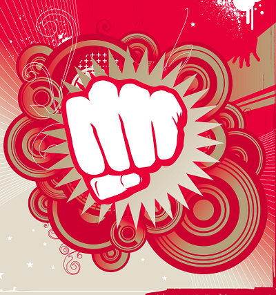 BOOM_ Take That Red Dread. PUNCH ME IN Retro Scotty! banners boom branding courage design dribbble best shot graphic design illustration money red redbubble retro logo vector