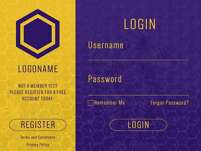 Login Screen UI Mockup 2 dailyui 002 login form login screen ui