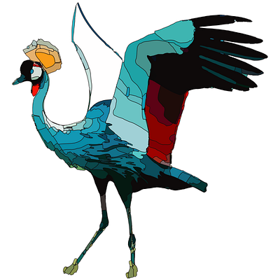 Majestic animal bird character design illustration illustrator inktober2020 procreate protoart vector