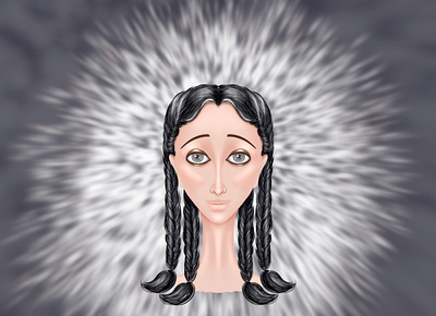 girl with pigtails art artwork avatar design drawing fashion girl illustration procreate