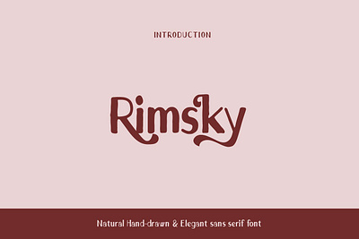 Rimsky || Natural Vintage Sans Serif Font branding classic cool font font awesome free font logo font professional font typography vintage font