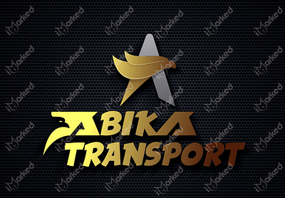 Logo for a courier and logistics company 3d mockup branding logodesign