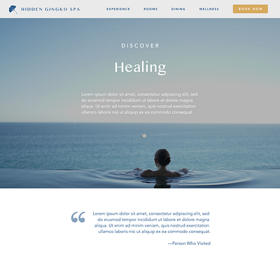 Hidden Gingko Spa - 7 avenir bali branding calm health retreat spa ui ui ux ui design uidesign uiux web web design webdesign website website design