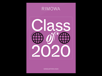 RIMOWA Graduation 2020 brand brand design commission design filippos fragkogiannis graphic design product product design purple rimowa sticker sticker design stickers studio filippos fragkogiannis typography typography art typography design visual communication visual design white