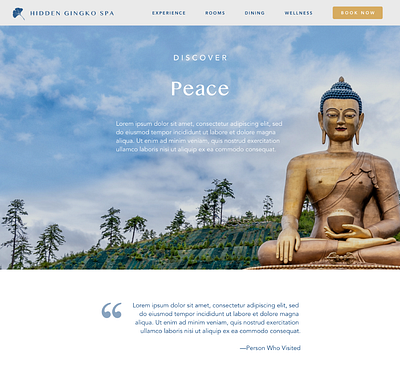 Hidden Gingko Spa - 6 avenir bali branding buddha design illustration logo retreat spa typography ui ui ux ui design uidesign uiux ux vector website wellness yoga