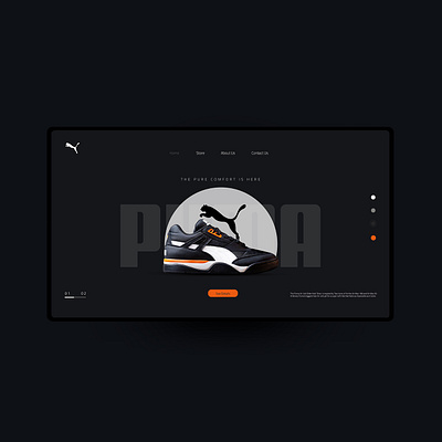 PUMA branding flat illustration logo minimal typography ui ux vector