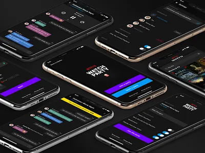 Netflix Watch Party netflix streaming streaming app ui ux uidesign uiux web work in progress