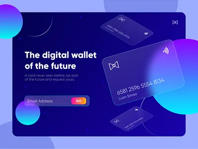 Wallet of the future | Luan Simão app design ui ux web website