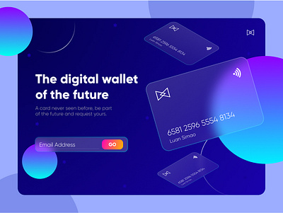 Wallet of the future | Luan Simão app design ui ux web website