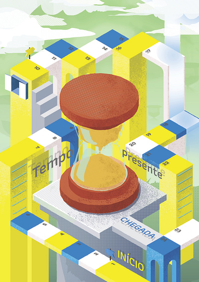 Present Time design draw drawing game gamification illustration isometric isometric art isometric design isometric illustration isometry logo photoshop tabletop vector