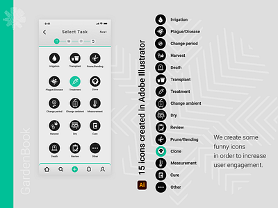 gardenbook tasks daily 100 challenge daily ui dailyui dailyuichallenge