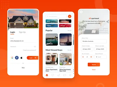 Booking App app app design booking booking app booking system booking.com hotel hotel booking ios