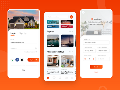 Booking App app app design booking booking app booking system booking.com hotel hotel booking ios