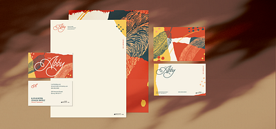 The Abby branding logo stationery design