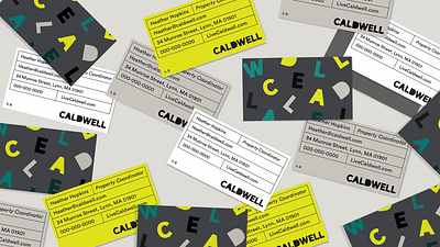 Caldwell branding stationery design typography