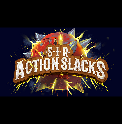 Sir ActionSlacks Banner banner bomb branding discord dota 2 explosion illustration logo twitch video games