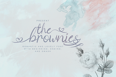 The Brownies | Romantic Love Font branding font font family fontdesign handlettering handwritten lettering script font signature font signature logo typedesign