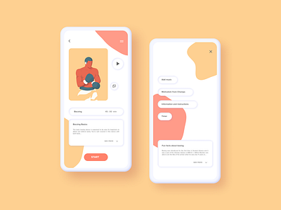 Boxing classes UI/UX design agency app branding colourful communication communication agency designer designs icon illustrations ui uidesign uiux uxdesign