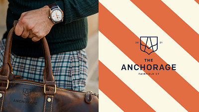 The Anchorage brand identity icon logo pattern typography