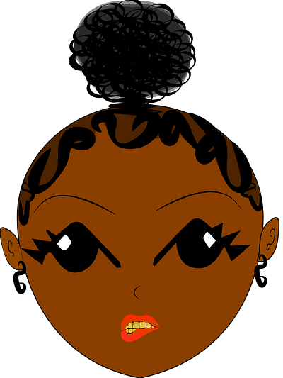 blackanimegirl anime black anime design gold teeth illustration illustration art illustrator vector
